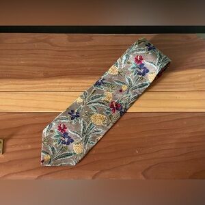 Hawaiian Necktie Tie G&F Collection 100% Silk 58” Vintage